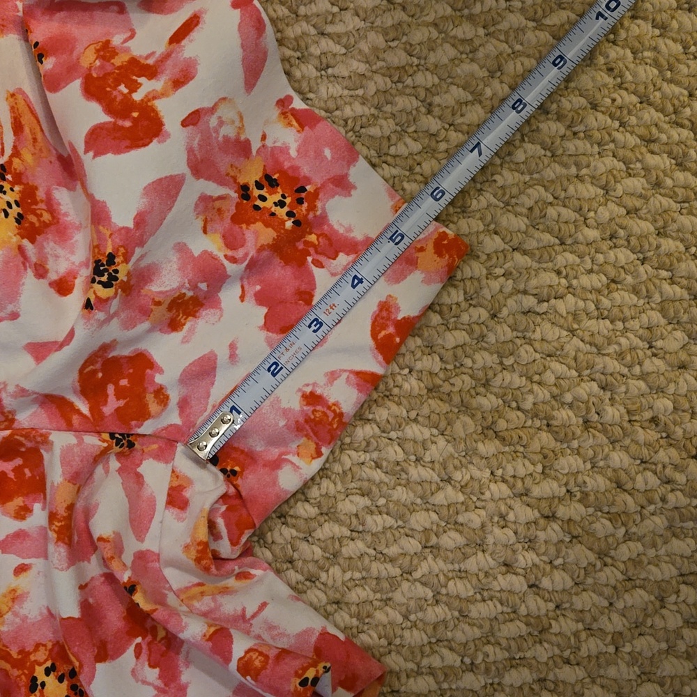 Isaac Mizrahi High-Waist Floral Print Shorts - White, Pink, Orange, Yellow - Picture 7 of 7